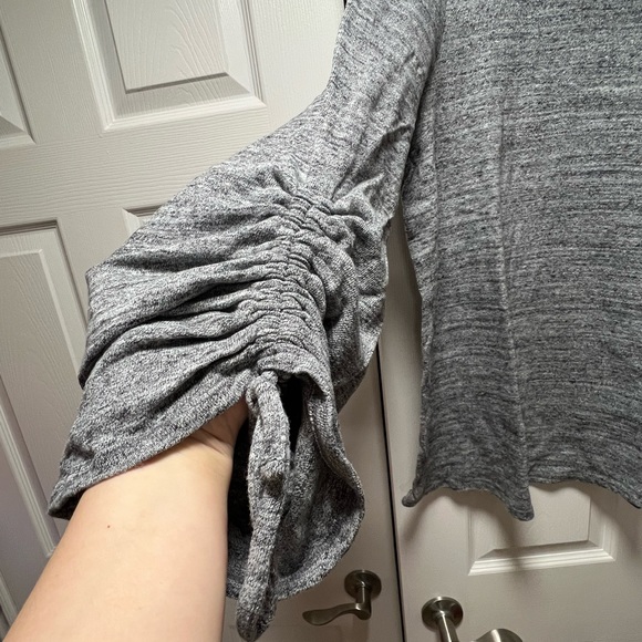 Motherhood Maternity - size XL, maternity sweater. Grey colour, tie up sleeves. - Picture 3 of 5